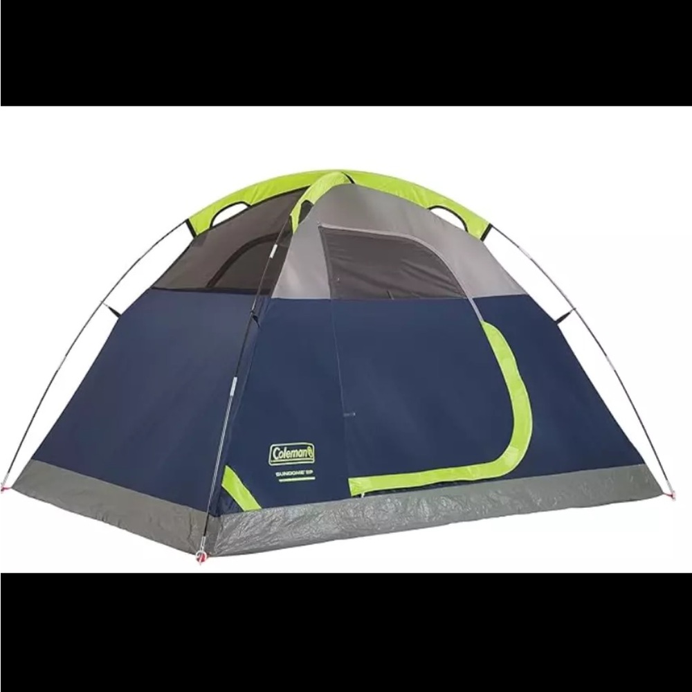 Coleman Sundome Tent 2 Person with Instant Setup for Camping Navy Blue New